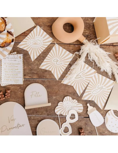 Guirlande Baby Shower "Mon Doux Bébé" - Déco fête de naissance