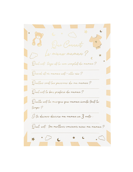 Gioco Baby Shower "Chi conosce meglio la mamma?" - Baby Shower e Animazioni - Bellefete.ch