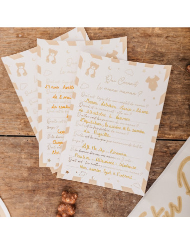 Jeu Baby Shower "Qui connait le mieux la maman?" - Baby Shower et Animations