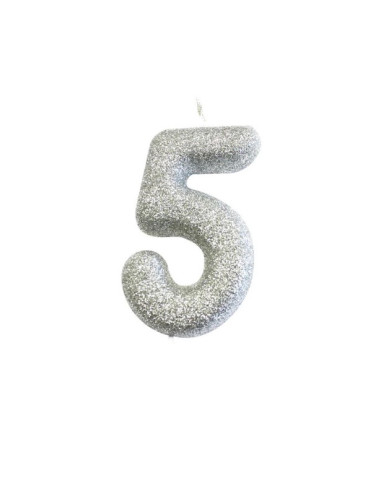 Bougies Chiffres Scintillantes Roses 7,5 Cm Avec Papillons Et Paillettes | Cake Topper Anniversaire | Lot De 1 Chiffre (Numéro 2)