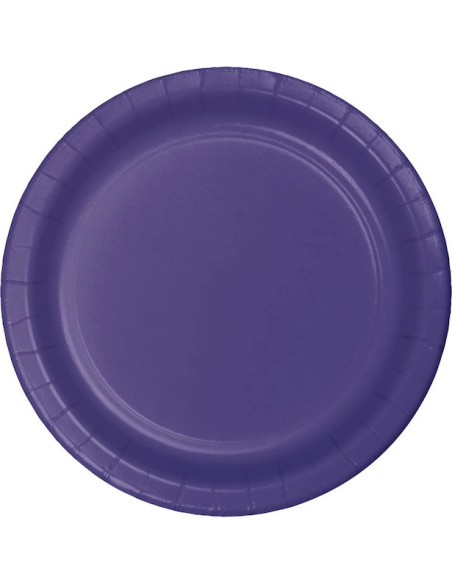 Assiettes de fête Violet - 24 pièces | Vaisselle Anniversaire | BelleFete.ch