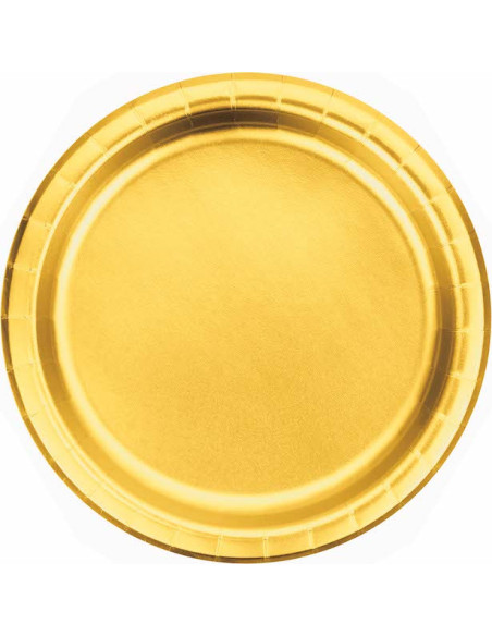 Piatti da festa Oro metallico - Decorazione della tavola - Bellefete.ch