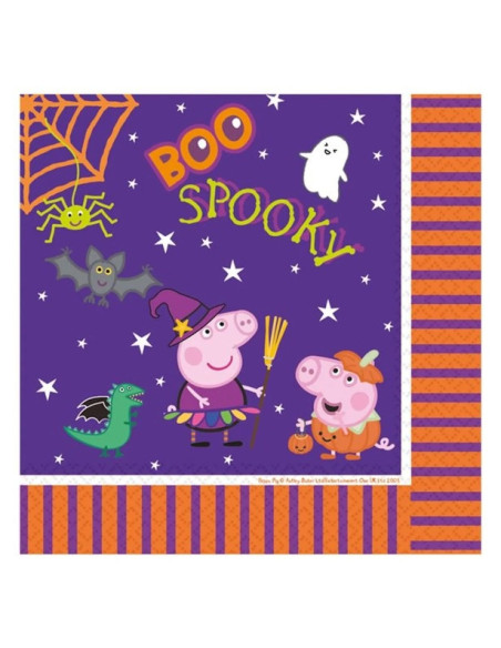 Scatola per la festa di Halloween di Peppa Pig - Per 8 persone Scatola per la festa di Halloween di Peppa Pig - Per 8 persone