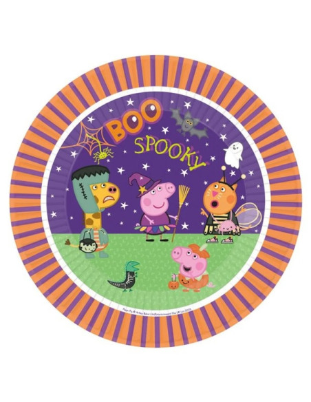 Scatola per la festa di Halloween di Peppa Pig - Per 8 persone Scatola per la festa di Halloween di Peppa Pig - Per 8 persone