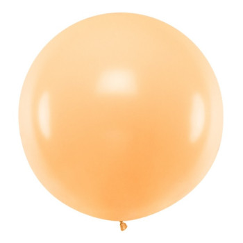 Jumbo-Ballon in hellem Pastellpfirsich – 1 m