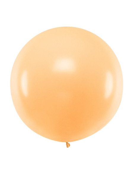 Jumbo-Ballon in hellem Pastellpfirsich – 1 m