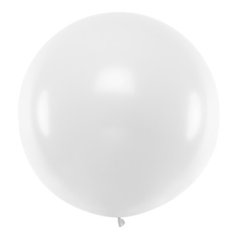 Pastellweißer Jumbo-Ballon 1 m – elegante Eventdekoration | BelleFete.ch