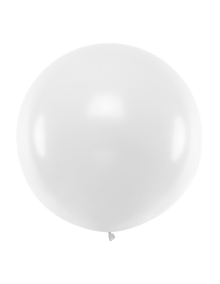 Palloncino Jumbo bianco pastello - 1 m