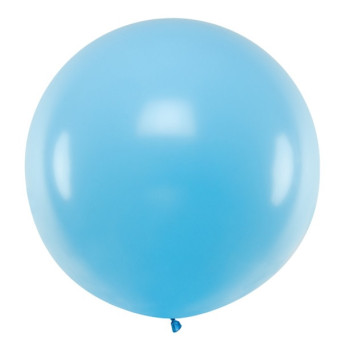 Palloncino gigante azzurro pastello - 1 m