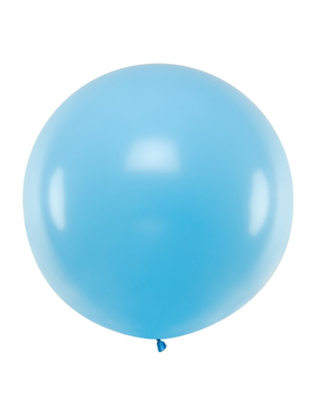 Palloncino gigante azzurro pastello - 1 m