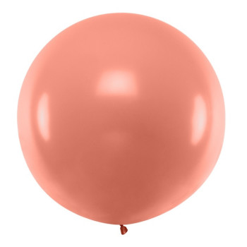 Jumbo-Ballon in Roségold-Metallic – 1 m