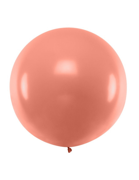 Jumbo-Ballon in Roségold-Metallic – 1 m