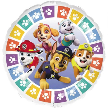 Palloncino da festa rotondo in alluminio Paw Patrol - Palloncini da festa Pat'Patrouille - Bellefete.ch
