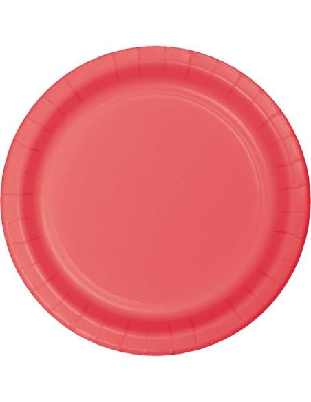 Piatti da festa Corallo - Decorazione della tavola - Stoviglie usa e getta