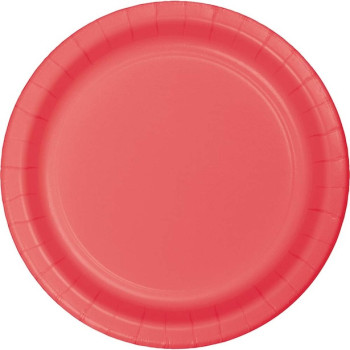 Piatti da dessert Corallo - Decorazione della tavola - Stoviglie usa e getta