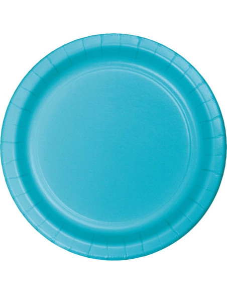 Türkisblaue Partyteller - Partygeschirr - Bellefete.ch