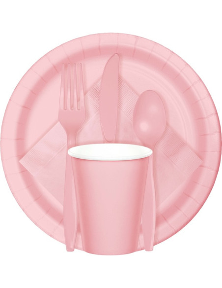 Serviettes de fête Rose Clair - Vaisselle jetable pour fête