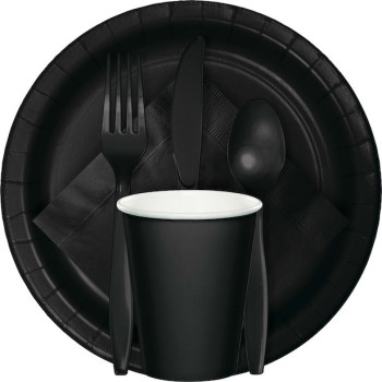 Nappe de table en plastique Noir - Bellefete.ch - Suisse - Déco de table 2