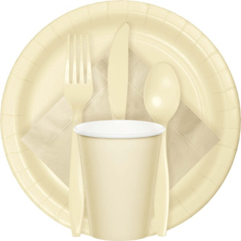 Posate in plastica avorio - Stoviglie usa e getta - Bellefete.ch - Svizzera 2