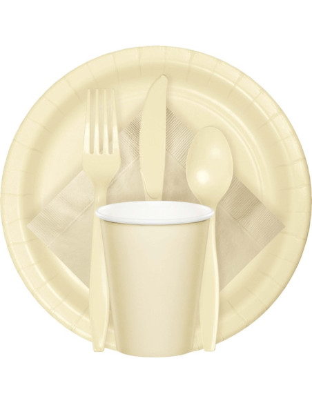 Tovaglia di plastica avorio - Decorazione per feste