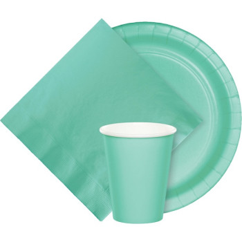 Assiettes de fête Vert Menthe - Déco de table - Bellefete.ch - Suisse 2