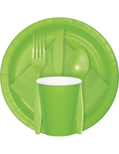 Limettengrüne Dessertteller - Party-Tischdekoration