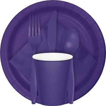 Tovaglioli viola per la decorazione della tavola - Bellefete.ch - Svizzera - Stoviglie usa e getta viola 2