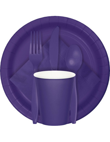 Tovaglioli viola per feste - 50 pezzi - Decorazioni per feste
