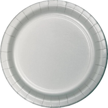 Assiettes à dessert en papier Gris - Déco de table - Bellefete.ch - Suisse