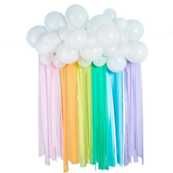 Toile de fond Arc-en-ciel Pastel - Décoration Murale pour Fêtes et Baby Shower - Bellefete.ch 2