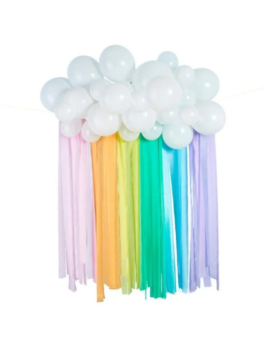 Sfondo arcobaleno pastello - Decorazione da parete per feste