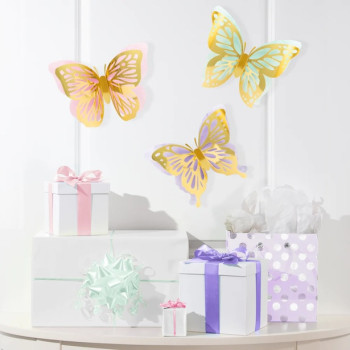 Décorations murales 3D "Papillons" 2