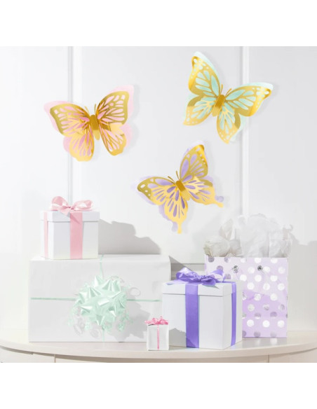 3D-Schmetterlingswanddekorationen | Partydeko | BelleFete.ch