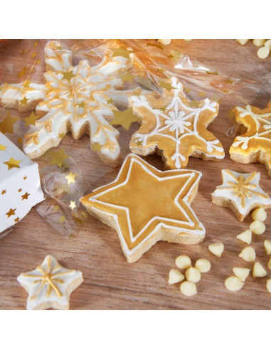 Schneeflocken-Ausstecher - Kuchendekoration