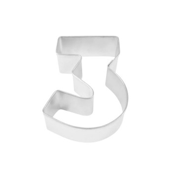 Ausstecher in Form der Zahl "3" - Ausstecher aus Plätzchen und Zuckerpaste - Bellefete.ch - Shop Schweiz