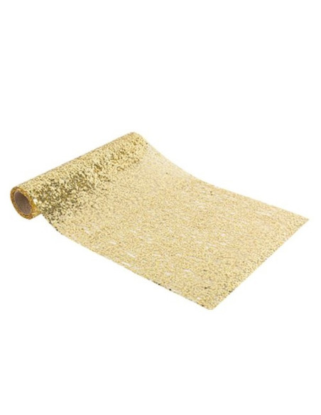 Tischläufer Gold mit Pailletten - Tischdekoration - Bellefete.ch