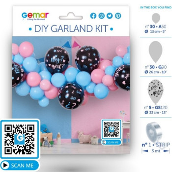 Arco di palloncini Baby Shower - Gender Reveal - Festa di rivelazione - Bellefete.ch