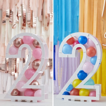 Unterstützung für Ballons Nummer "2" - Geburtstagsballonhalter Struktur - Bellefete.ch