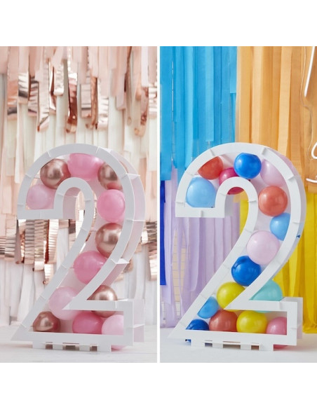 Supporto per palloncini numero "2" - Struttura porta palloncini compleanno - Bellefete.ch Supporto per palloncini numero "2" - Struttura porta palloncini compleanno - Bellefete.ch