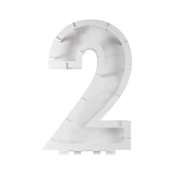 Supporto per palloncini numero "2" - Struttura porta palloncini compleanno - Bellefete.ch 2
