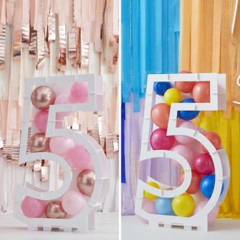 Unterstützung für Ballons Nummer "5" - Geburtstagsballonshalter Struktur - Bellefete.ch