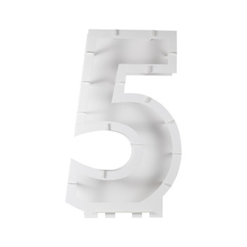 Supporto per palloncini numero "5" - Struttura porta palloncini compleanno - Bellefete.ch 2