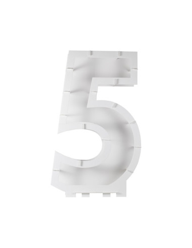Supporto per palloncini numero "5" - Struttura porta palloncini per compleanno