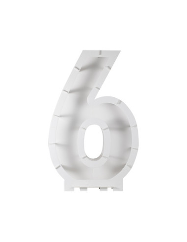 Supporto per palloncini numero "6" - Struttura porta palloncini per compleanno