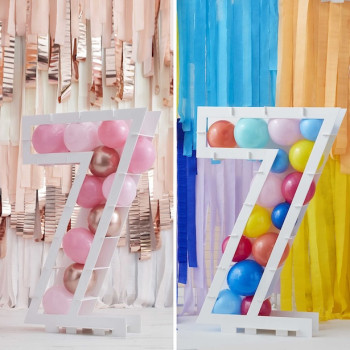 Supporto per palloncini numero "7" - Struttura porta palloncini compleanno - Bellefete.ch