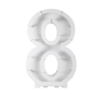 Ballonhalter Nummer "8" - Geburtstagsballonhalter Struktur - Bellefete.ch 2