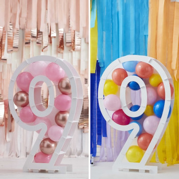 Ballonhalter Nummer "9" - Geburtstagsballonhalter - Bellefete.ch