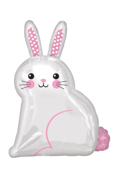 Ballon en forme de Lapin Blanc – décoration anniversaire enfant | BelleFete.ch