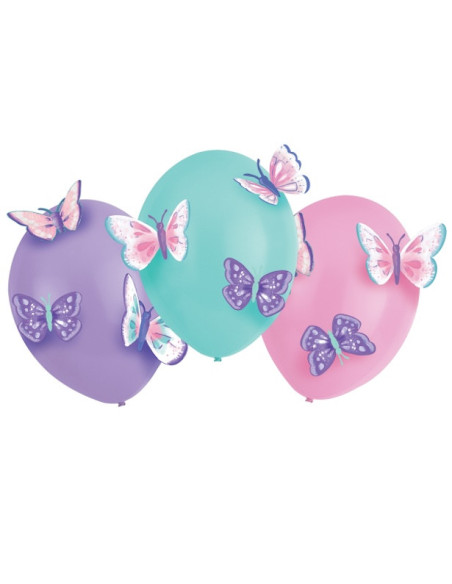 Latexballons „3D-Schmetterlinge“ für Kinderpartydekoration