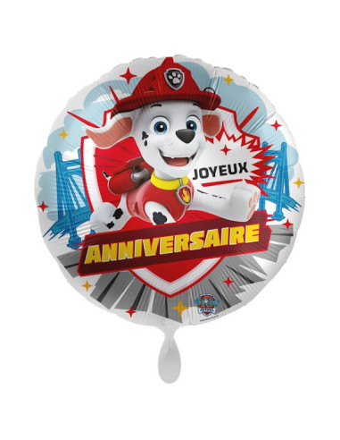 Ballon d'anniversaire Marcus - Pat'Patrouille